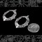 Vintage Filigree Antiqued Silver Plated Brass Cameo Frames for 24mm x 18mm - Set of Two - S-F20